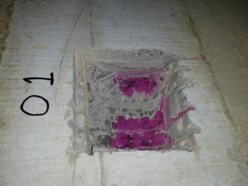 Concrete Carbonation Testing 2