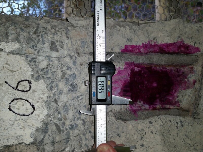 Concrete Carbonation Testing 1